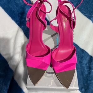 Elegant Pink Strappy Heels